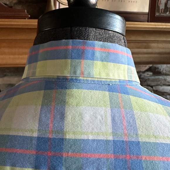 SOUTHERN TIDE 🐟 Men’s Blue, Coral & Yellow ‘SkipJack’ Button Down Shirt - Sz LG - Picture 5 of 12